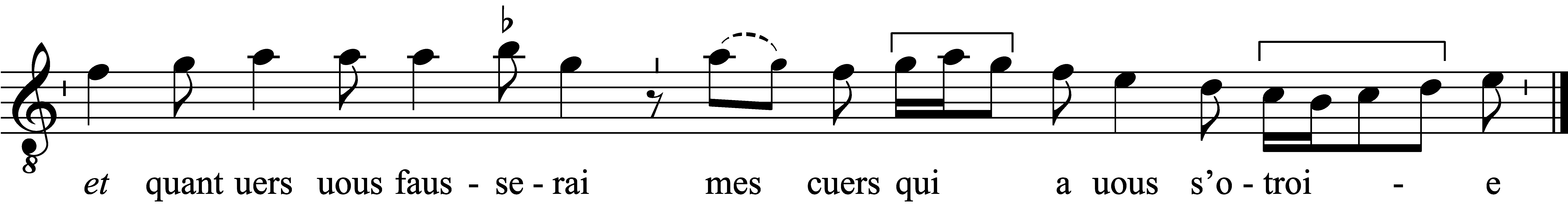 Refrain musical notation